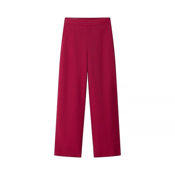 Women's Clothing Spring And Autumn New Slim Fit One Button Suit Jacket + High Waisted Trousers Set Women C91607_ecoleips.com