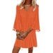 Women's Clothing New Summer V Neck Loose Tassel Large Size Dress_ecoleips.com