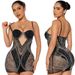 Women's Clothing sexy see-through sling hip-hugging A-line dress _ecoleips.com