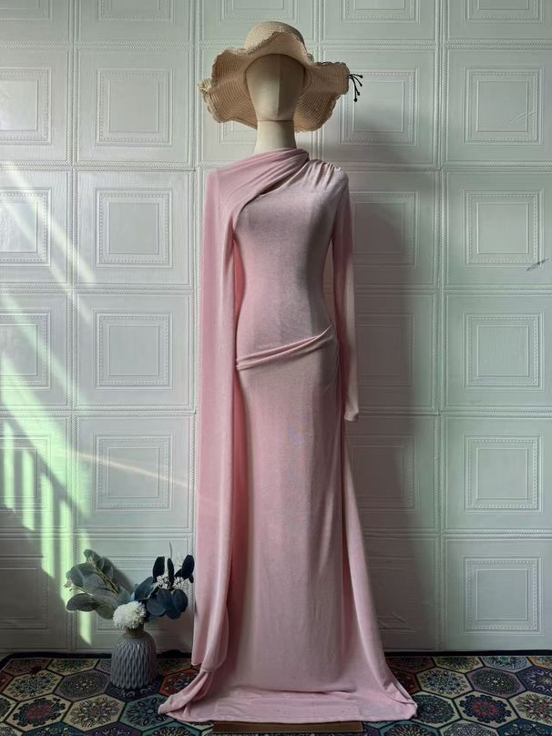 Luxury Slim Fit Long Sleeved Women's Dress European American Style Artistic Look Autumn 2025_ecoleips.com