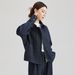 Aria Basics New Women's Clothing In European American Style, Fashionable And Simple Design, Versatile Pocket Shirt Collar Short_ecoleips.com