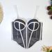 Women's Clothing Fishbone Sexy Mesh Tube Top Backless Design Sense Line Contrast Color Waist Sexy Top_ecoleips.com