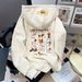 Retro Hong Kong Style Embroidered Hooded Sweatshirt Thickened Warm Fleece Lined Jacket Autumn Winter Heavy Duty for Women_ecoleips.com