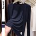 Y2k Aesthetic Long-Sleeve Knit Shirt – Oversized Open Front Cardigan (Black & Navy, S-Xl) Versatile Styling_ecoleips.com