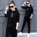 Autumn Winter Sports Velvet Suit For Women, Trendy And Fashionable Long-sleeved Casual Wear, Fleece-lined, Thickened,_ecoleips.com