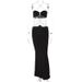 European And American 2026 Summer Hot-Selling New Metal Chain Halter Neck Strapless Hollow Out Dress Women, Wholesale_ecoleips.com