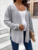 K Long Sleeved Maternity T-shirt With Button Up Front And Shoulder Down Sleeves For Pregnant Women_ecoleips.com