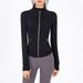Women's Slim Fit Yoga Top Jacket With Gold Zipper Non-Mesh Fabric For Outdoor Sports And Fitness Upgraded Version_ecoleips.com