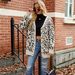 Cross-bord Amican-style Autumn Wint New Knitted Cardigan With Leopard Print, Casual And Sophisticated_ecoleips.com