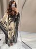 Loose Print Long Dresses Women O-neck Full Sleeve Pleated Holiday Dress Female 2026 Spring Summer Lady Fashion Robes High Street_ecoleips.com