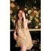 2025 Spring Gorgeous Sequin Tassel A-Line Suspender Rich Heiress French High-End Slimming Mini Dress_ecoleips.com