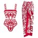 Ethnic Style Printed One-Piece Swimsuit For Women - European & American Swimwear_ecoleips.com
