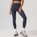 High Waist Silver Hot Casual Yoga Pants Women's Running Quick Dry Nude Feeling Trousers Outer Wear Slim Sports Trousers_ecoleips.com