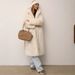 Longline Vegan Mink Coat – Hooded Faux Fur Trench With Belt & Deep Pockets (Dark Brown/Black/White) – Winter Luxe For Commuter Chic_ecoleips.com