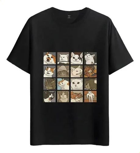 Women's T-Shirts Tshirt Muscle Freaks Funny Meme Style Cats Checkered_ecoleips.com