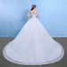2026 Lace Super Fairy Dreamy For Women, French Style, Spring And Summer, Long Train, Off-Shoulder, Plus Size Wedding_ecoleips.com