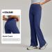 New Slimming Hip Lift Yoga Sexy Versatile Casual Petite Flared Straight Leg High Elastic Fitness Pants_ecoleips.com