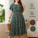 Large Size Women's Clothing New Popular Printing Loose Women's Dress_ecoleips.com