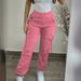 Women's Clothing Fashion Multi Pocket Monochrome Elastic Waist Tie Casual Elastic Waist Overalls_ecoleips.com