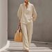 Women's Clothing Casual Shirt And Trousers Set - Urban Style Outfit For Everyday Wear_ecoleips.com