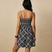 Ruihou Women's Plaid Mini Dress Sexy Autumn Short Skirt Slim Fit Casual English Style Thin Material For Summer Fashion_ecoleips.com