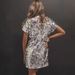 Women's round Neck Long Sleeve Dress Sexy Loose Fitting Short Sequined European American Style New 2024_ecoleips.com