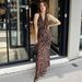 Women's Sexy Leopard Print Halter Backless Lace Up Flowy Maxi Dress – Spring Resort Gown_ecoleips.com