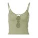 European And American Cross-border Women's Clothing 2026 New Summer Fashion Hollow-out Front Cropped Slim-fit Camisole_ecoleips.com