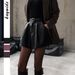 Diyun European And American Elegant Temperament Casual Versatile Solid Color Leather Shorts Women's Fashion 2025 Autumn_ecoleips.com