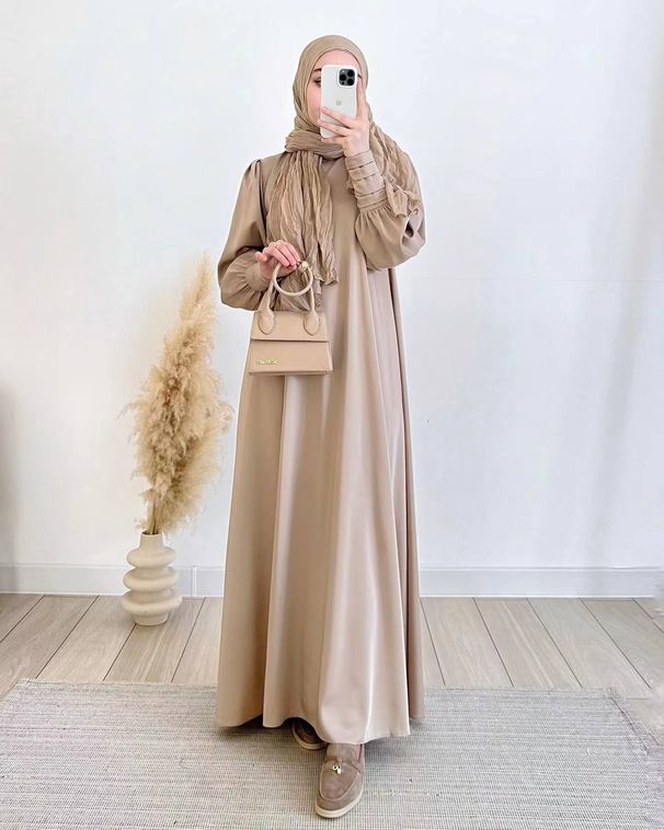 Women's Clothing Soft Fashion Satin Swing Dress_ecoleips.com