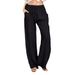 Voya Women's European And American Foreign Trade Casual Cotton Linen Women's Loose Yoga Casual Pants_ecoleips.com