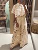 Women's Sexy Cutout Knit Set Sheer Mesh Cover-Up Wide-Leg Pants Breathable Summer Outfit Trendy Matching Lounge Set_ecoleips.com