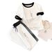 Men's & Women's Airplane Print Lounge Set – Short Sleeve T-Shirt & Relaxed Pants (Black/White, S-XL)_ecoleips.com