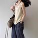 Women's Tencel Linen Color-Block Two-Piece Vest Summer New V-Neck Fashion Sleeveless Top_ecoleips.com