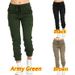 Aria Basics 2024 European And American Cross-Border Work Wear Casual Elastic Waist Drawstring Side Pocket Women's Long_ecoleips.com