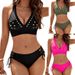 Sexy Solid Color Triangular Hole Tie-Up Swimsuit For Hot Spring Vacation Hot Girl Swimwear_ecoleips.com