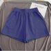Korean Style Women's High Waist Sports Shorts Summer Thin Outer Wear Loose Slim Wide Leg Three Quarter Pants Casual Trendy Cotton Blend_ecoleips.com
