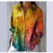 Aria Basics Aria Basics Foreign Trade European And American 3D Digital Print Fashion Abstract Pattern Women's Long-sleeve Shirt, Custom_ecoleips.com