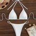 Women's Clothing Yonghe new style female sexy solid color beach bikini swimsuit high waist tie_ecoleips.com