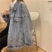 "Unisex Oversized Denim Jacket – Vintage Black Washed Couple's Streetwear Coat, Lightweight Spring Outerwear"_ecoleips.com