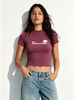 Women's Fashion Cropped Tee, Stylish Streetwear Short Top For Outdoor & Daily Look_ecoleips.com