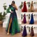 Women's Clothing Ins Hot Style Off Shoulder Mesh Printed Temperament Dress Party Dress_ecoleips.com