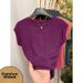 Women's Trendy Short Sleeve T-Shirt round Neck Design for Spring And Summer Fashionable Top_ecoleips.com