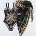 Retro Two-Piece Swimsuit With Tulle Skirt & Adjustable Ties – Sexy & Modest (S-L, Black/Blue/Green/White)_ecoleips.com
