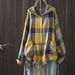 Hooded Double Cotton Yarn Plaid Shirt Plus Size Literary Vintage Casual Cardigan Top Jacket Wholesale_ecoleips.com
