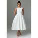 Summer New Arrival Women's Hepburn Style Solid Color Round Neck Sleeveless Dress Full Swing Clothing_ecoleips.com