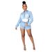 Women’s Clothing new autumn style temperament women's cotton long sleeved lapel slim fit ladies denim jacket_ecoleips.com