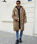 Men’s Premium Faux Fur Hooded Coat – Winter & Autumn Long Coat With Stand Collar (Black/Yellow/Snow Fox, Sizes S-XXXL)_ecoleips.com