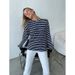 Long Sleeve Striped T-Shirt Spring Fashion Trend Versatile Casual Crew Neck Cotton Striped T-Shirt_ecoleips.com