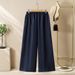 plus Size 2 Piece Women's Clothing Set Comfortable Fabrics Stylish Matching Shirt Elegant Simple Generous_ecoleips.com